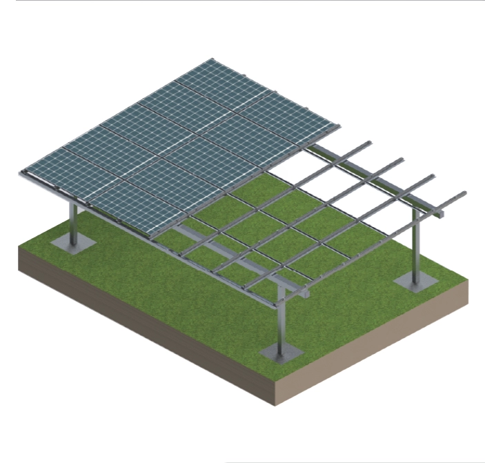 10 kw aluminium frame voor carportconstructies op zonne-energie