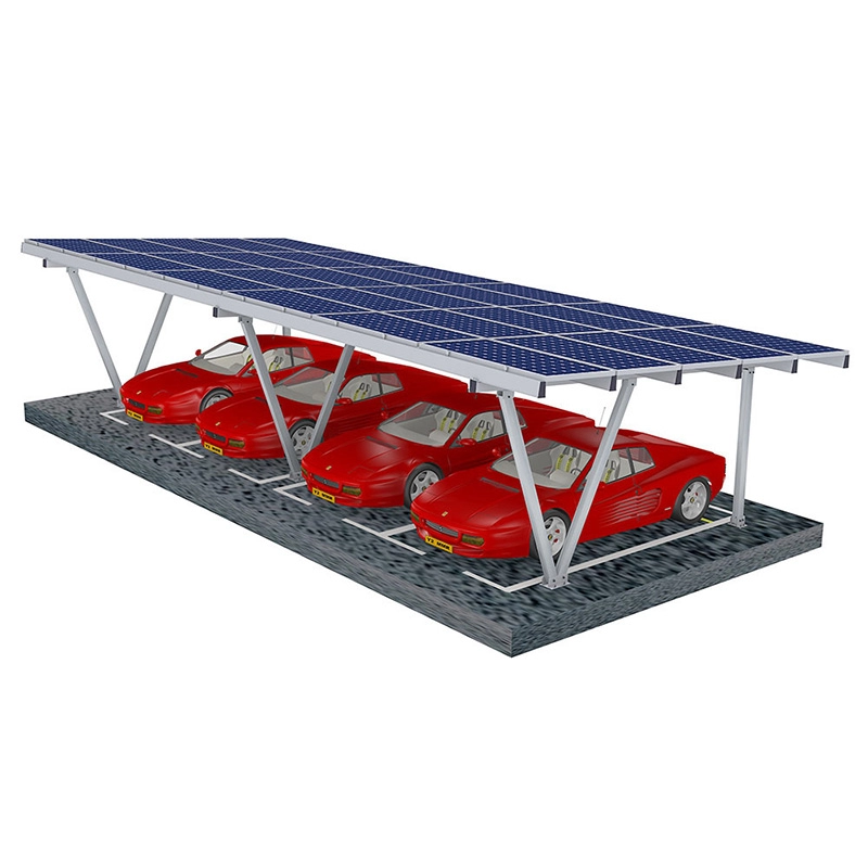 zonnepaneel montage carport hoogwaardige structuur