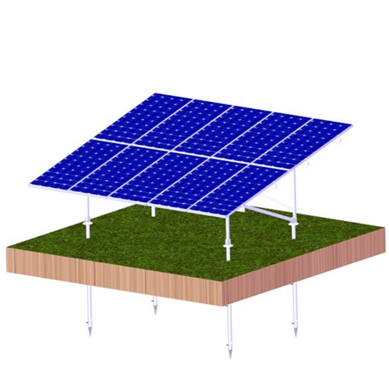 N-beugel aluminium installatie zonne-grondstructuur