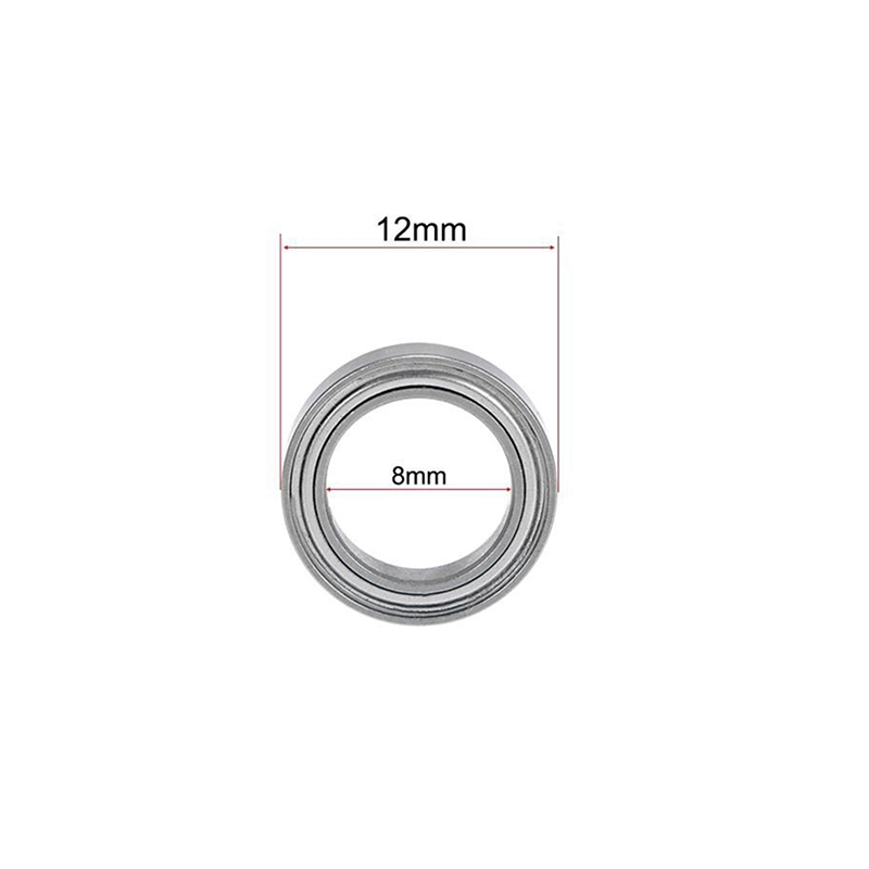 MR128ZZ Lagers met metalen afdichting 8 x 12 x 3,5 mm dubbel afgeschermde mini-kogel