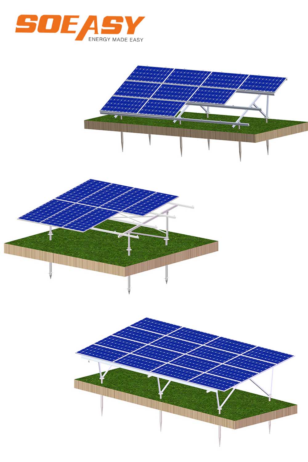 free design solar mounting rack style