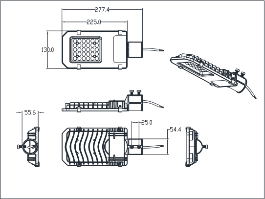 50W Tradition led Street light