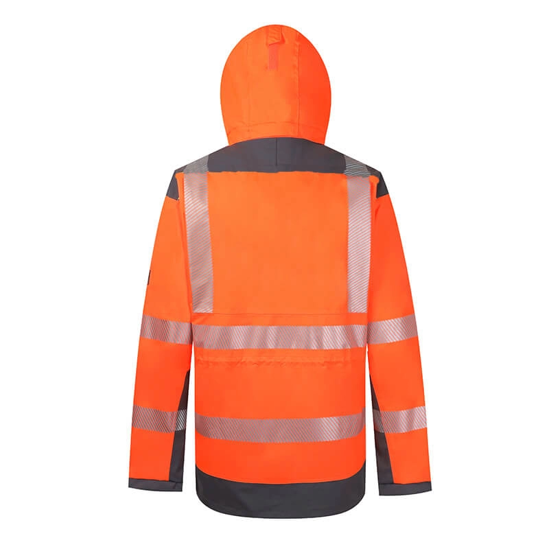 Oranje 2 in 1 reflecterende veiligheidsconstructie Hi Vis-jas voor heren