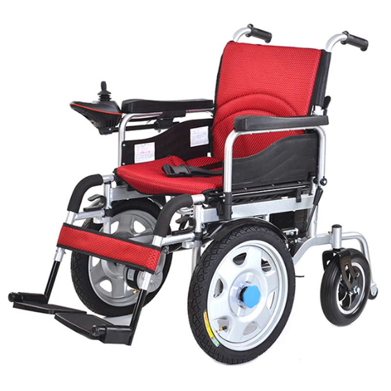 In hoogte verstelbare elektrische rolstoel voor oudere