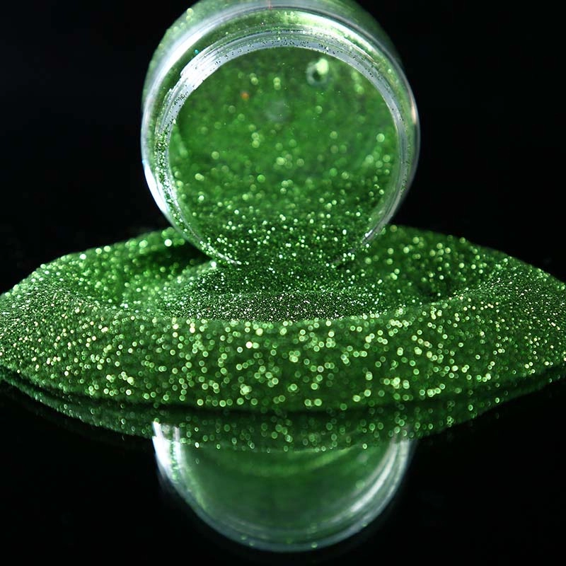 Smaragdgroen plastic injectie glitter embossingpoeder