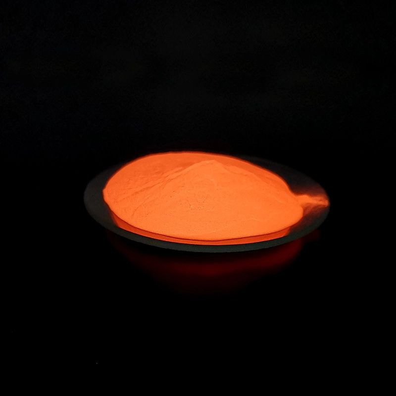 Waterdicht oranje gloeiend fotoluminescent pigment voor veiligheidsteken