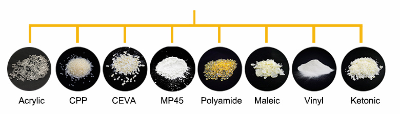 Yellowish granular CLPP resin for coating