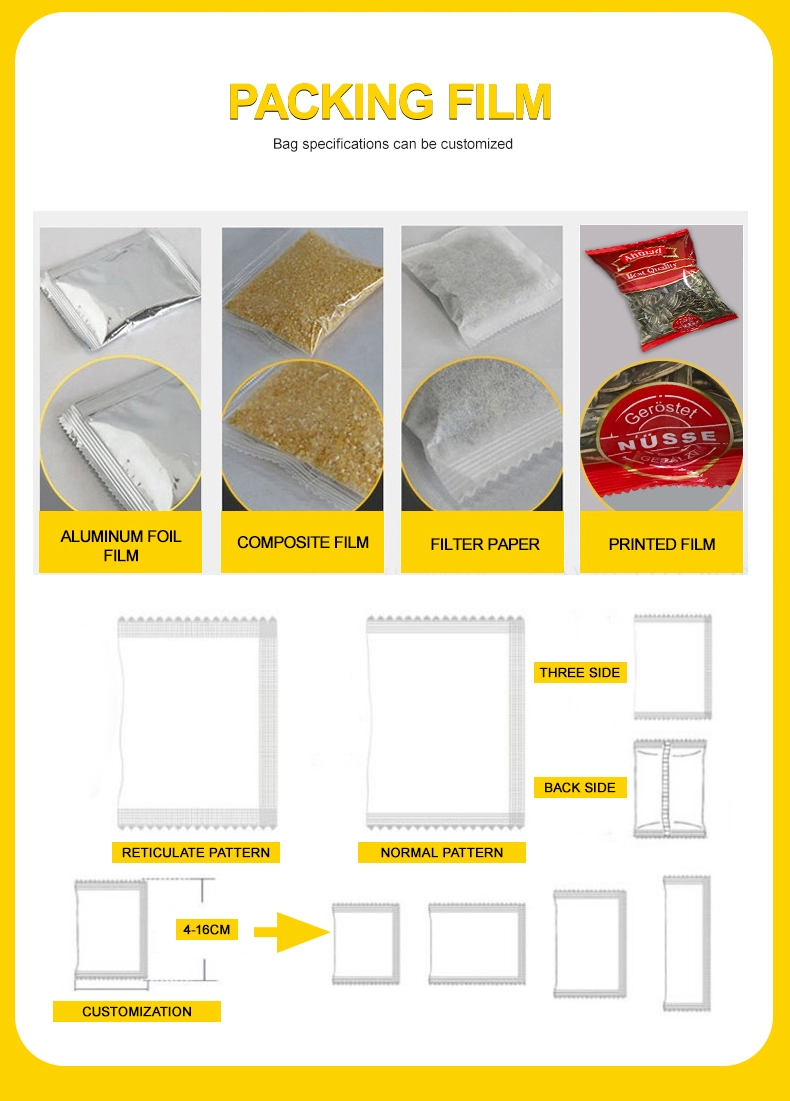 Volautomatische kleine bedrijven kruiderij meel mini gram zakje verpakkingsmachine