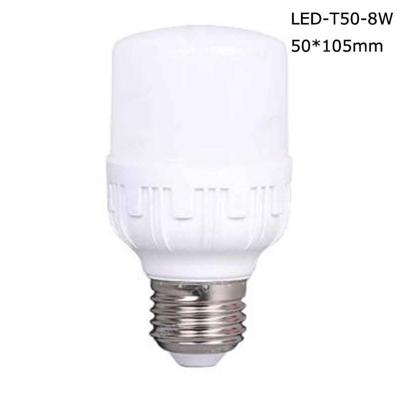 Cilindrische LED T50 Lamp 8W kunststof en aluminium