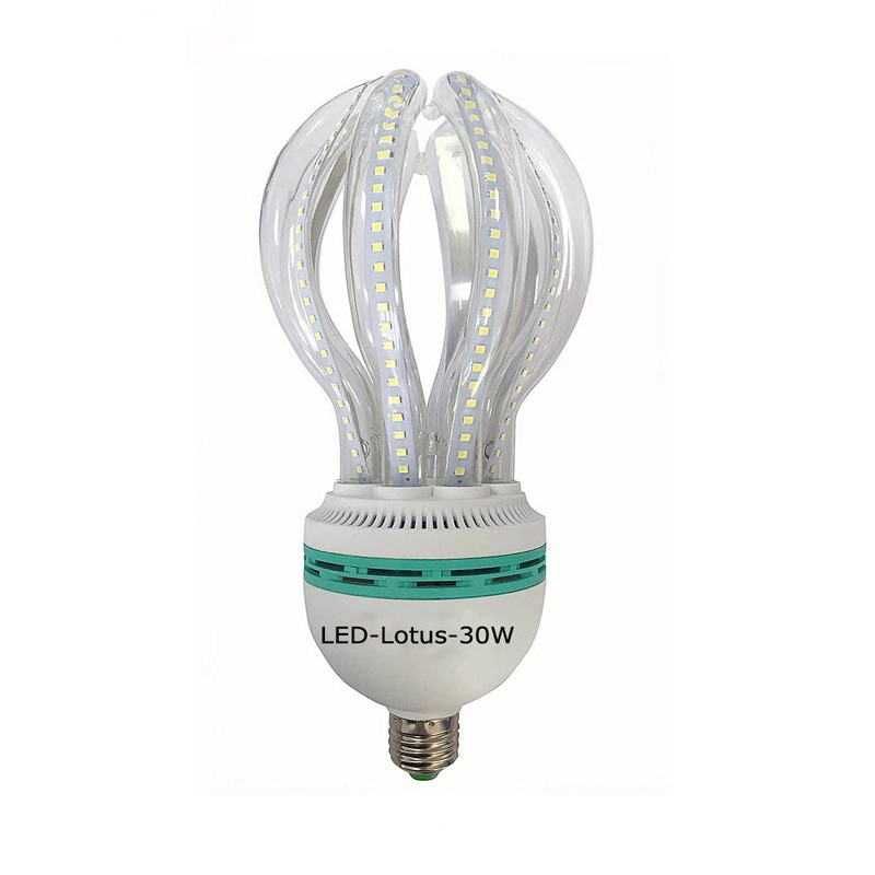 Fabrieksprijs LED-maïslampen lotusvorm 30W