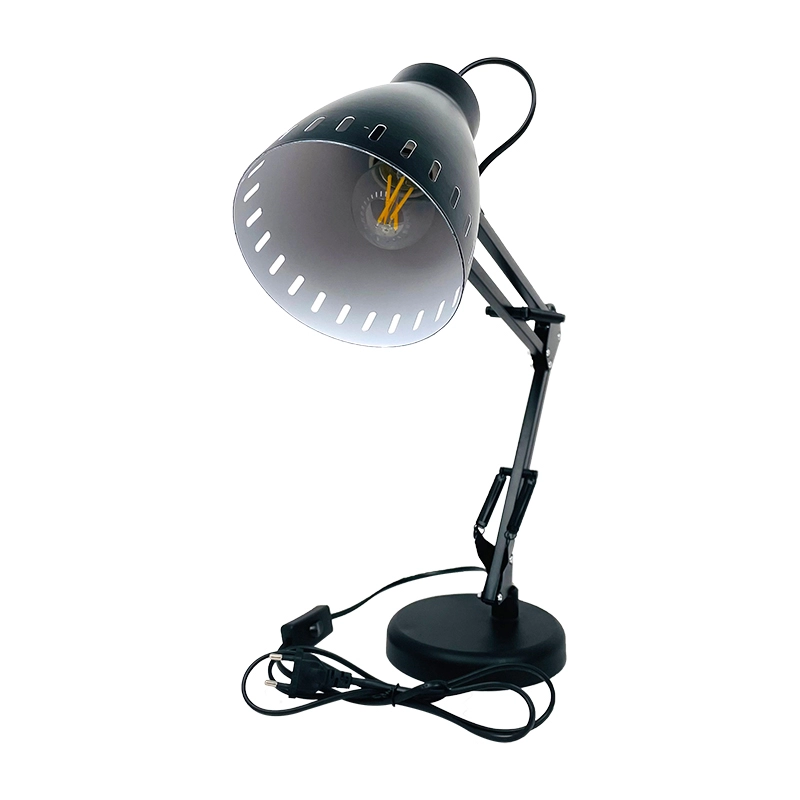 Flexibele led-bureaulamp met lange zwenkarm