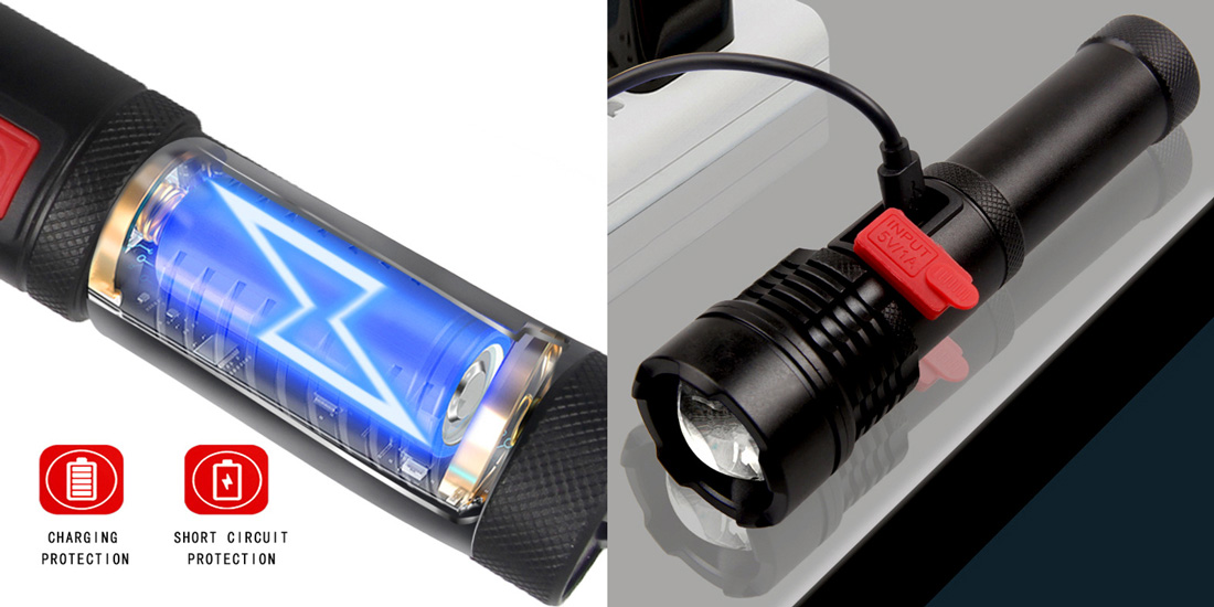 Portable mini led flashlight