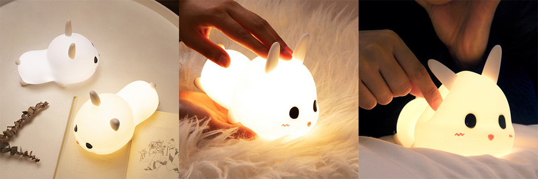 7 colors switchable LED Bunny Night Lights
