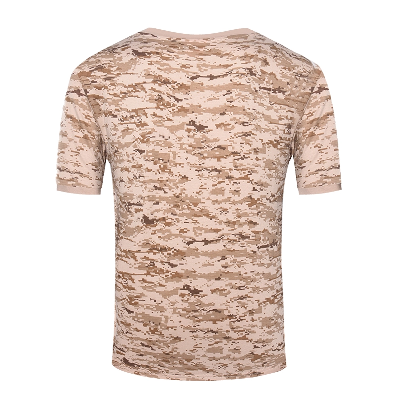 Militair digitaal woestijncamo gebreid T-shirt