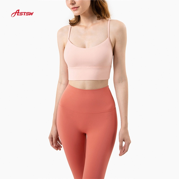 Sportbeha met medium ondersteuning en crop top