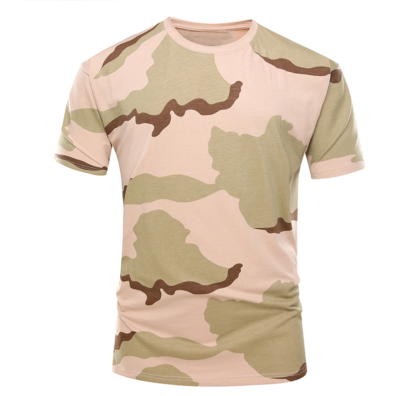 T-shirt met korte mouwen in militaire woestijncamouflage