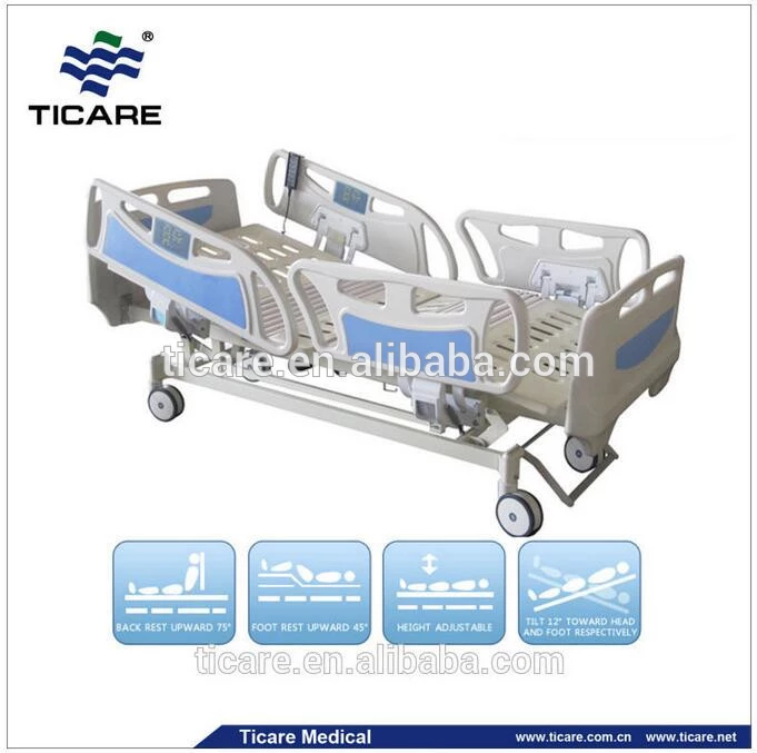 Roestvrijstalen elektrisch verpleegbed met vijf functies op de ICU-afdeling