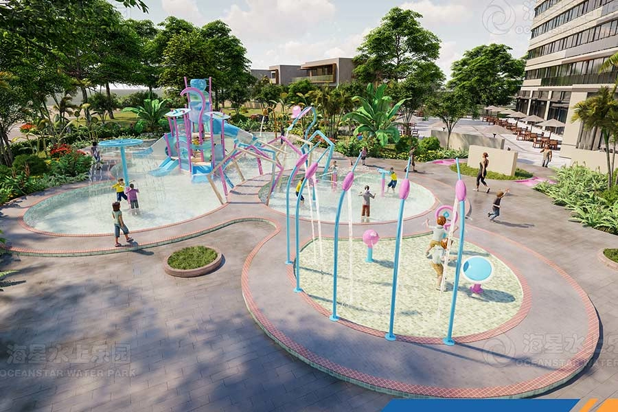 Kinderen Splash Pads Parkuitrusting