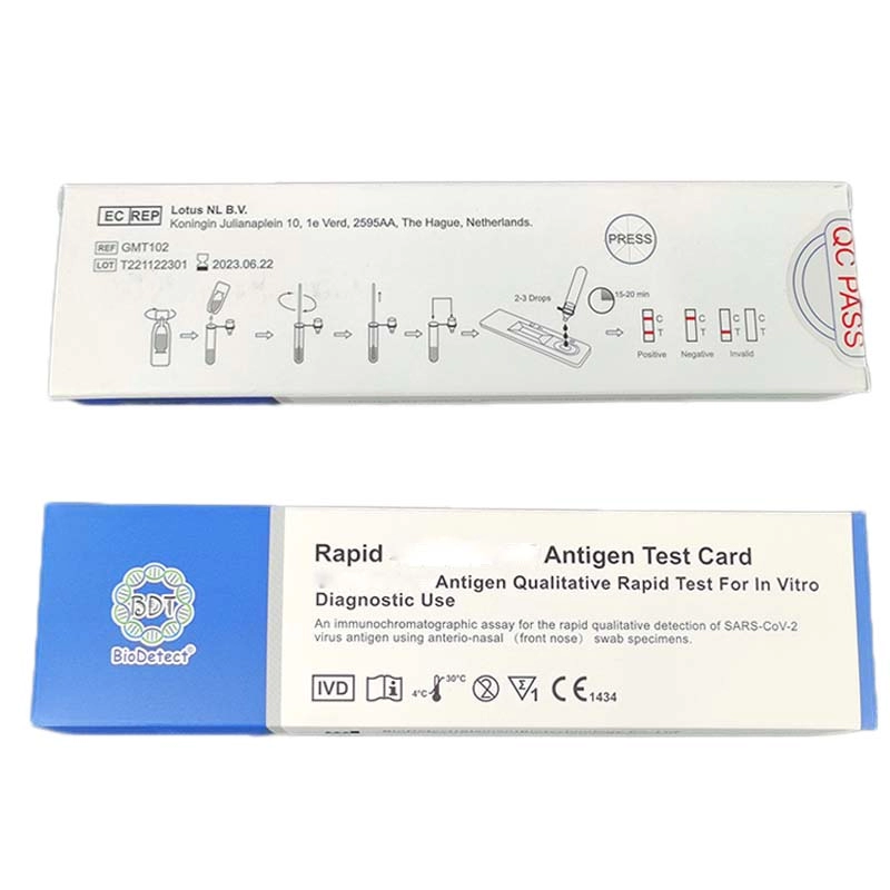 CE voor 19 Antigeen Test Home Factory en Antigeen Rapid Test Kit Leverancier