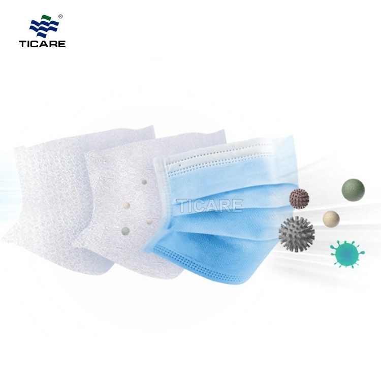 Wegwerp-oorlus 2-laags papieren gezichtsmasker voor voedselverwerking en kliniek