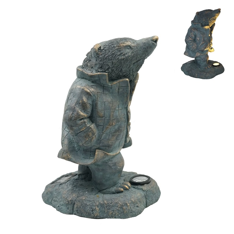 MGO Bronzen Mole Zonnetuinbeeldje