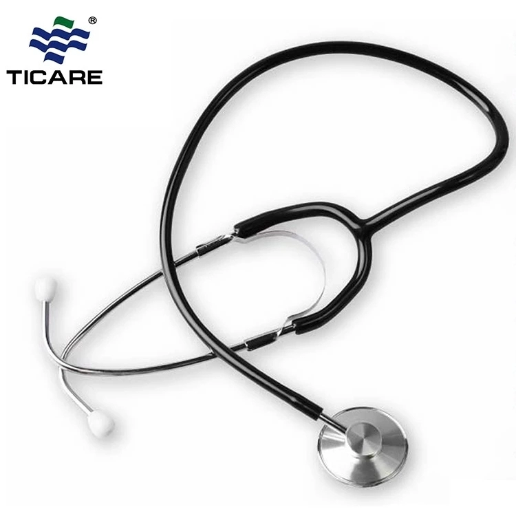 Stethoscoop met één kop voor volwassenen (TC1057) Aluminiumlegering - Zwart