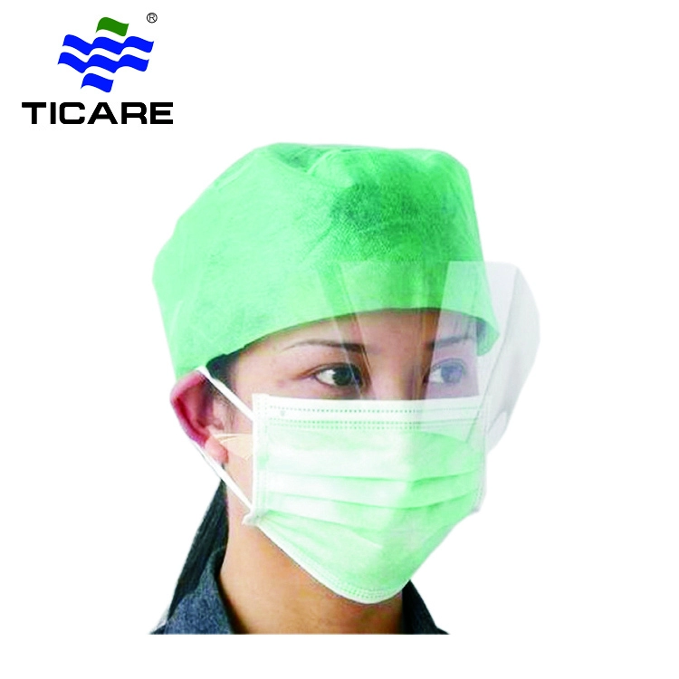 Wegwerp 3-laags non-woven gezichtsmasker met oogbescherming