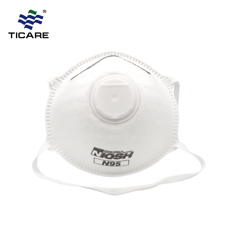 Earloop N95 Vervuilingsmasker Stofmasker met ventiel of zonder
