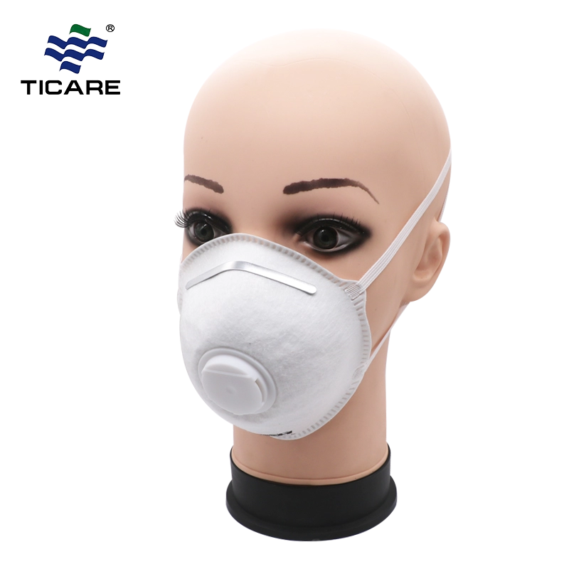 Earloop N95 Vervuilingsmasker Stofmasker met ventiel of zonder