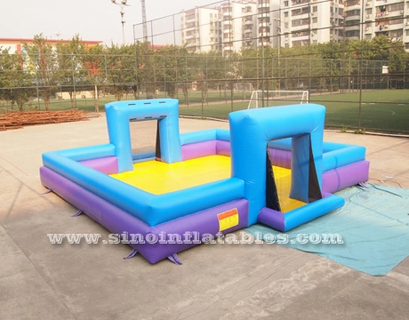 28x25 ft outdoor kids N volwassenen opblaasbare zeep voetbalveld voor interactieve games