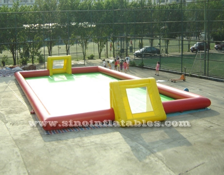 20x10m Volwassenen EN kinderen gigantisch opblaasbaar voetbalveld voor opblaasbare voetbalspellen in de buitenlucht
