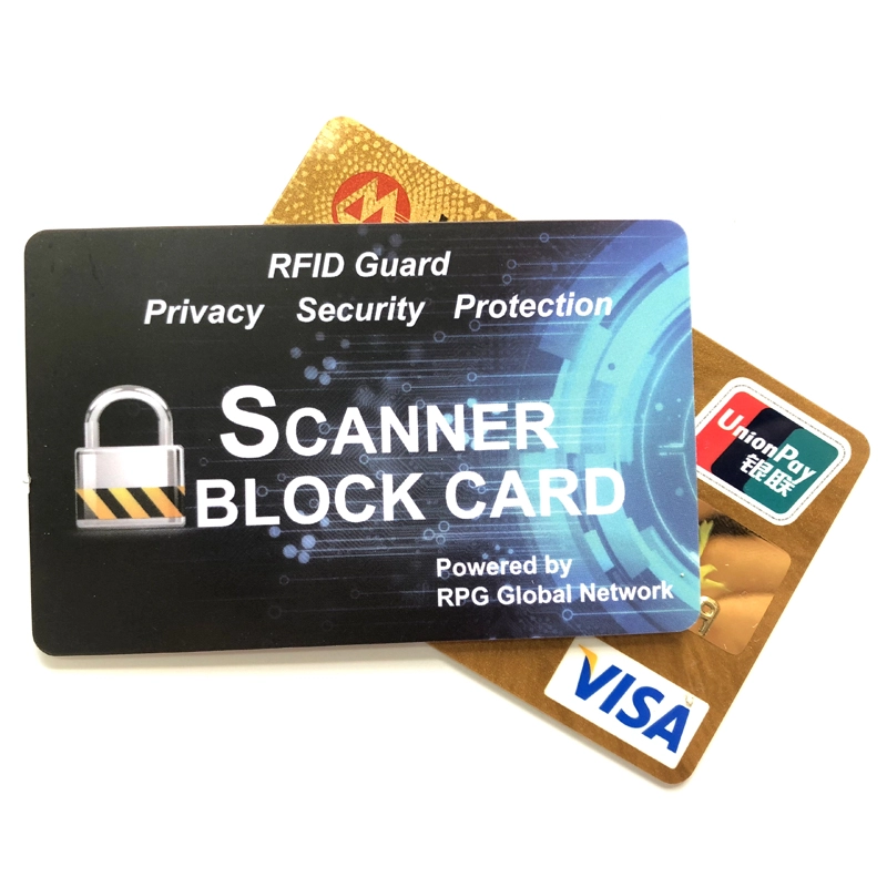 Signaal RFID-blokkeerkaart anti-skimming rfid creditcardbeschermer blocker