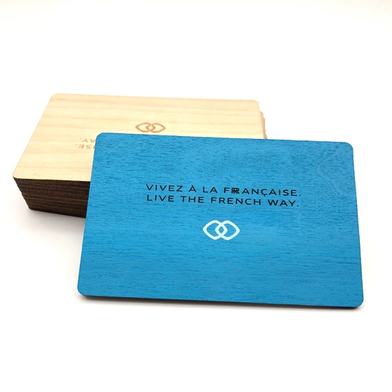 13,56 MHz houten RFID-kaart contactloze houten hotelsleutelkaart