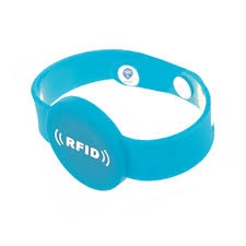 RFID-armband van zachte PVC-wegwerpknop NFC