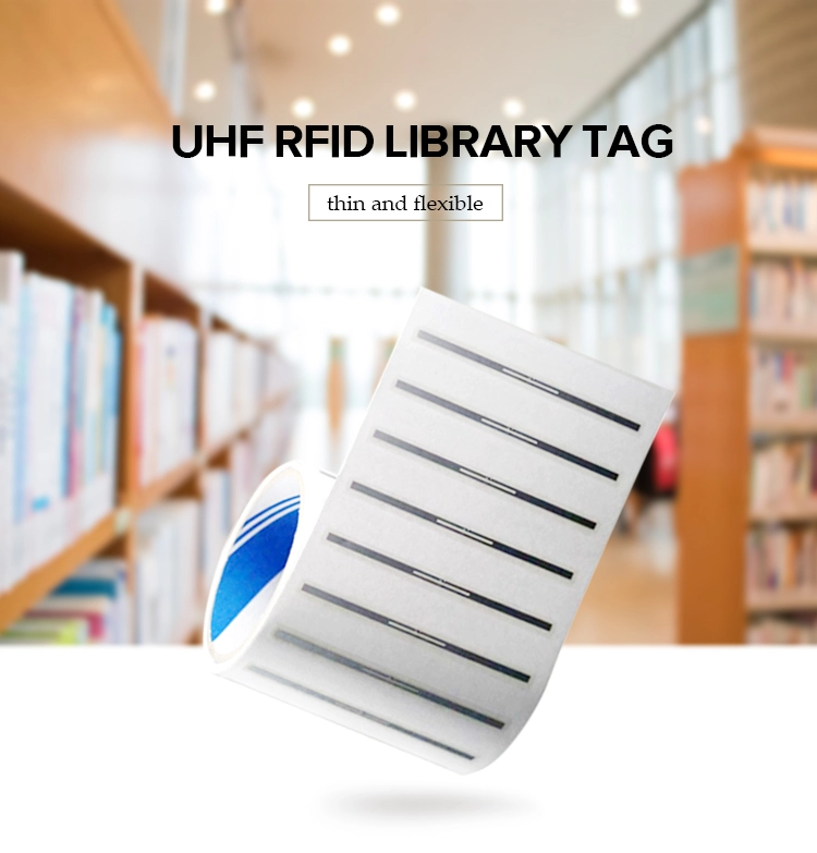 Boekbeheer 860-960MHz antidiefstallabel RFID-sticker Rfid-tag voor bibliotheek