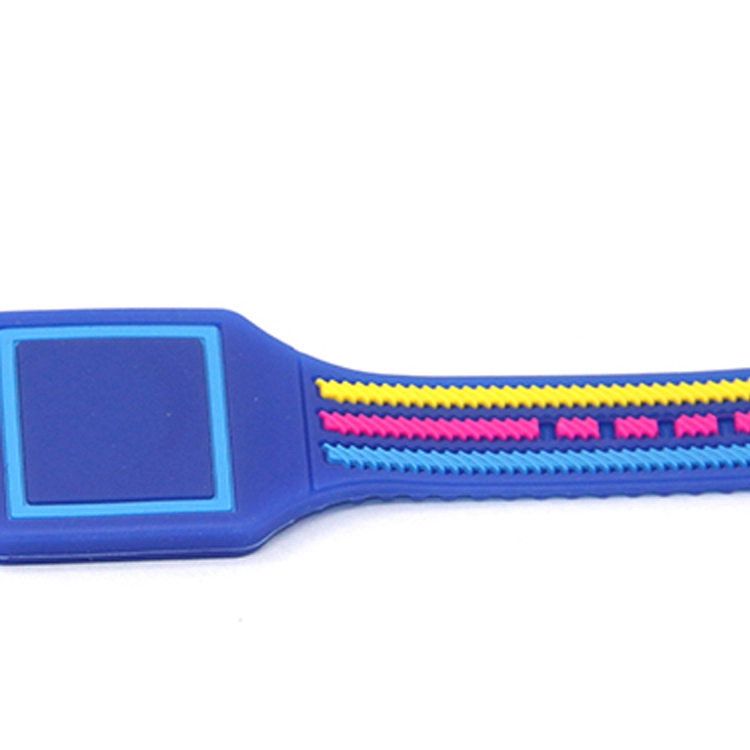 In reliëf gemaakte RFID slimme polsband, kleurrijke siliconen polsband