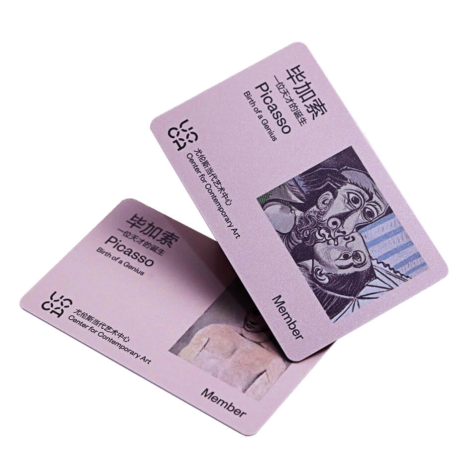 Plastic RFID-lidmaatschapskaartjes voor museumbezoek