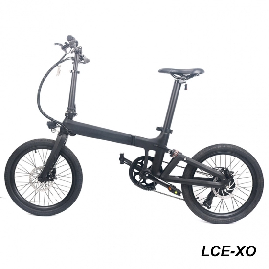 LightCarbon Nieuwe Carbon opvouwbare elektrische fiets LCE-XO