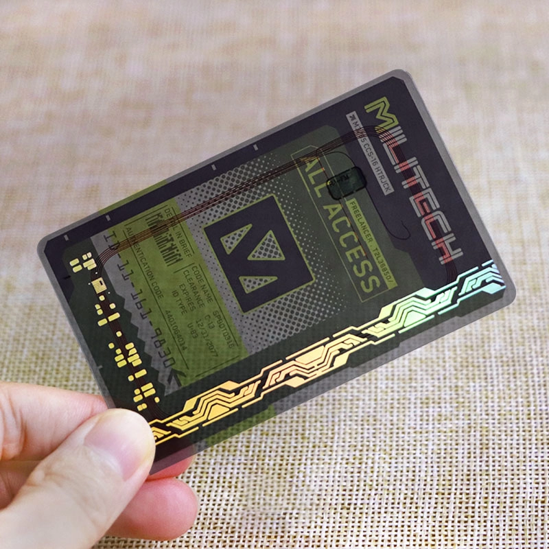 13,56 MHz RFID transparante NFC-visitekaartjes