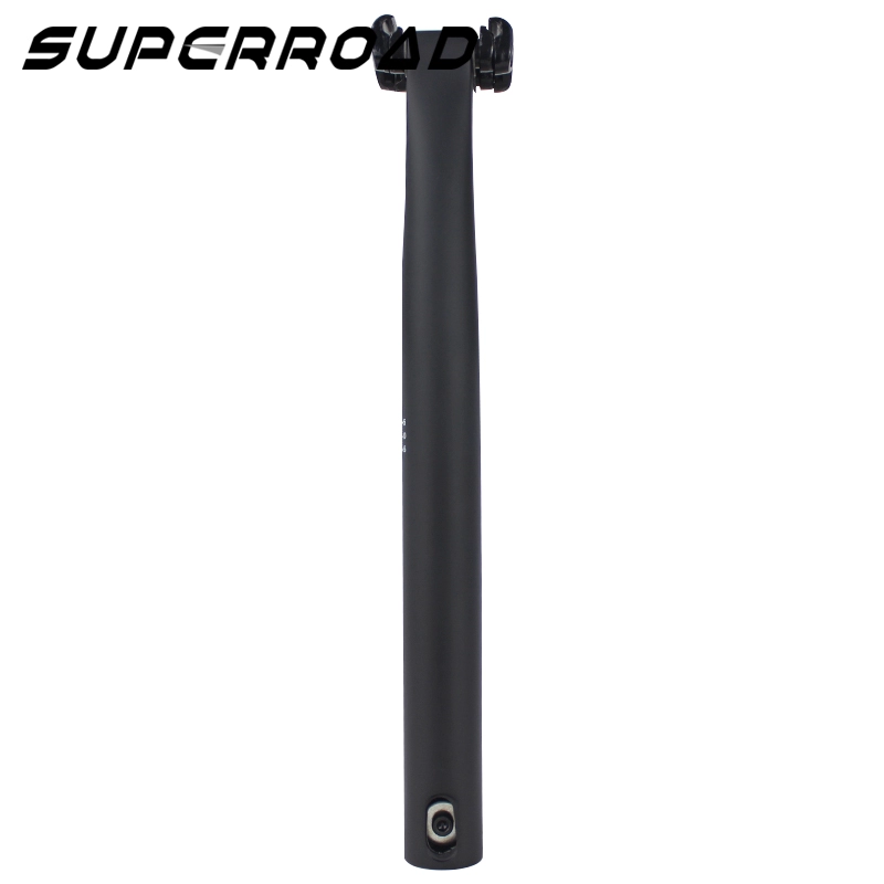 Superroad 330 mm carbon fietszadelpen met 5/25 graden setback