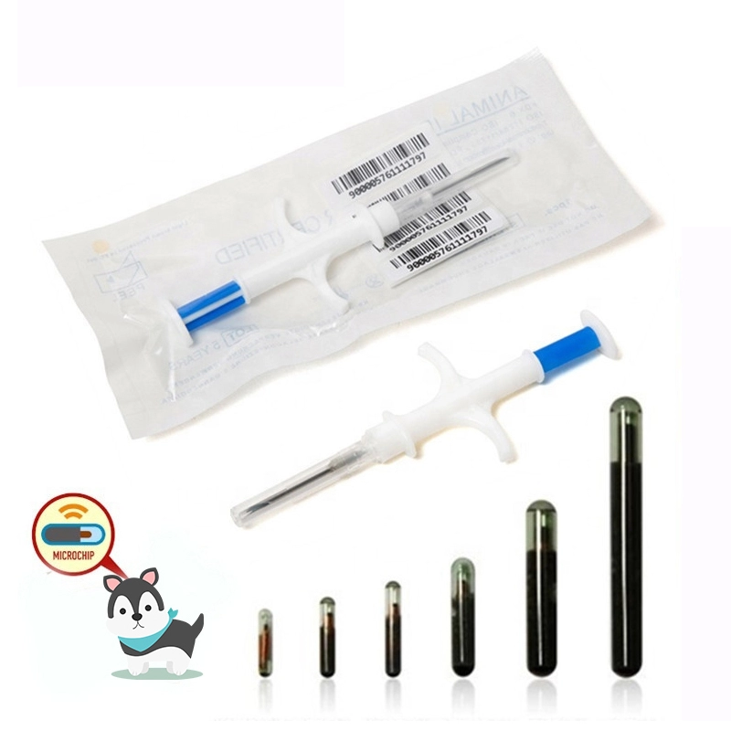 1,25x7MM 134,2khz RFID glazen buis tag capsule implantaat met injector