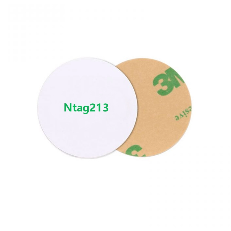 Ntag213 beschrijfbare NFC-muntkaarten met 3M-sticker