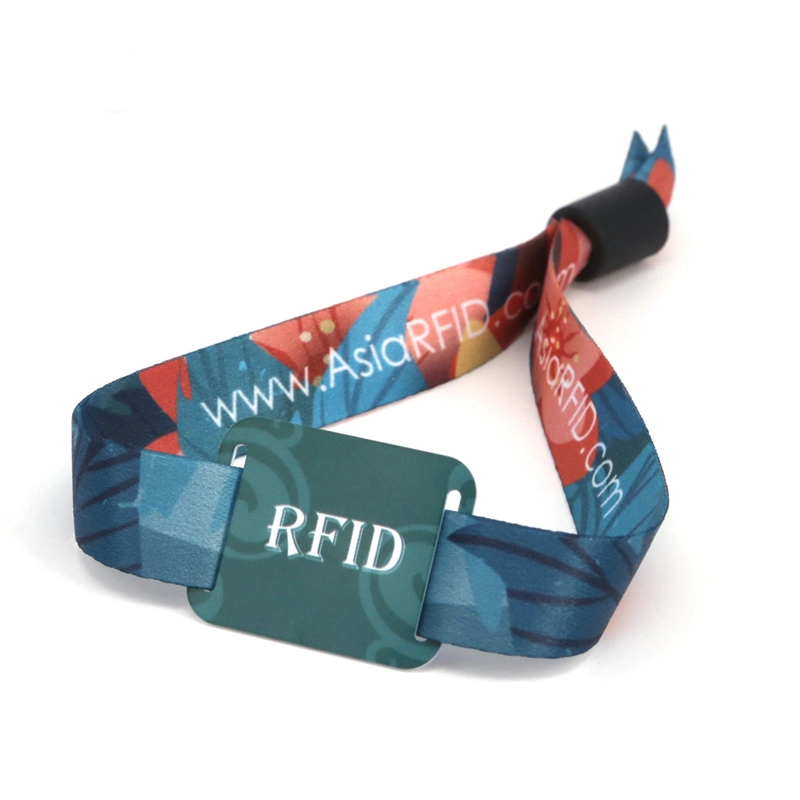 Ntag213 RFID geweven armband polsbandidentificatie voor evenementen