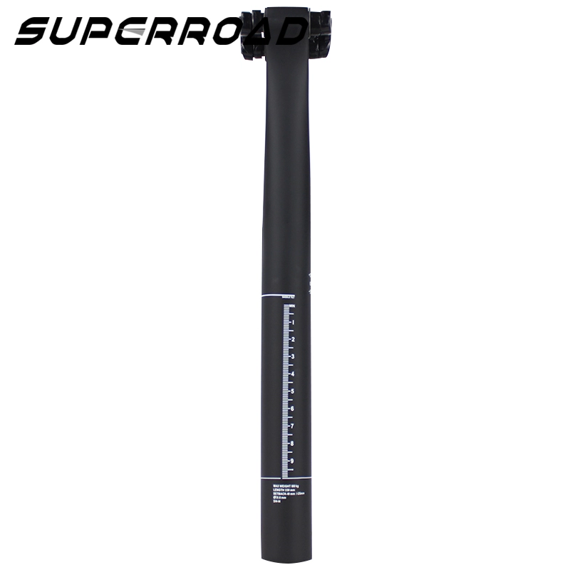 Superroad 330 mm carbon fietszadelpen met 5/25 graden setback