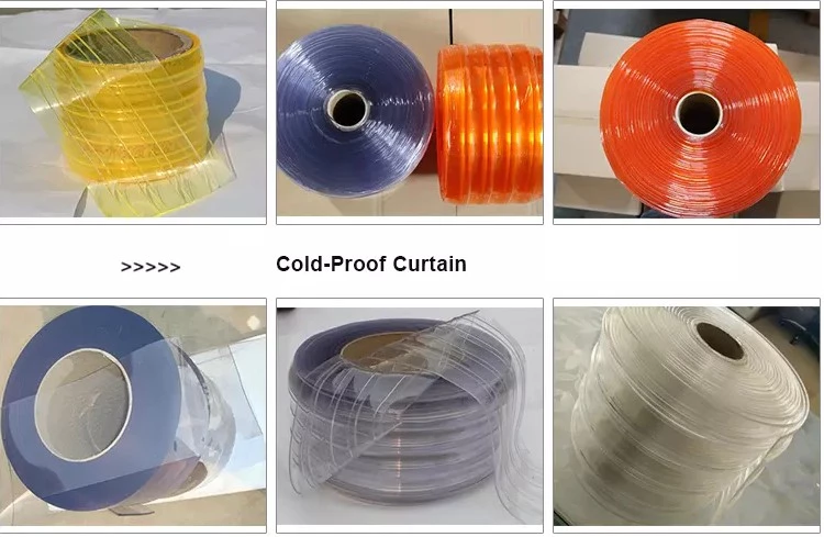 PVC-luchtgordijn voor koude ruimtes Standaard PVC-strookgordijnen