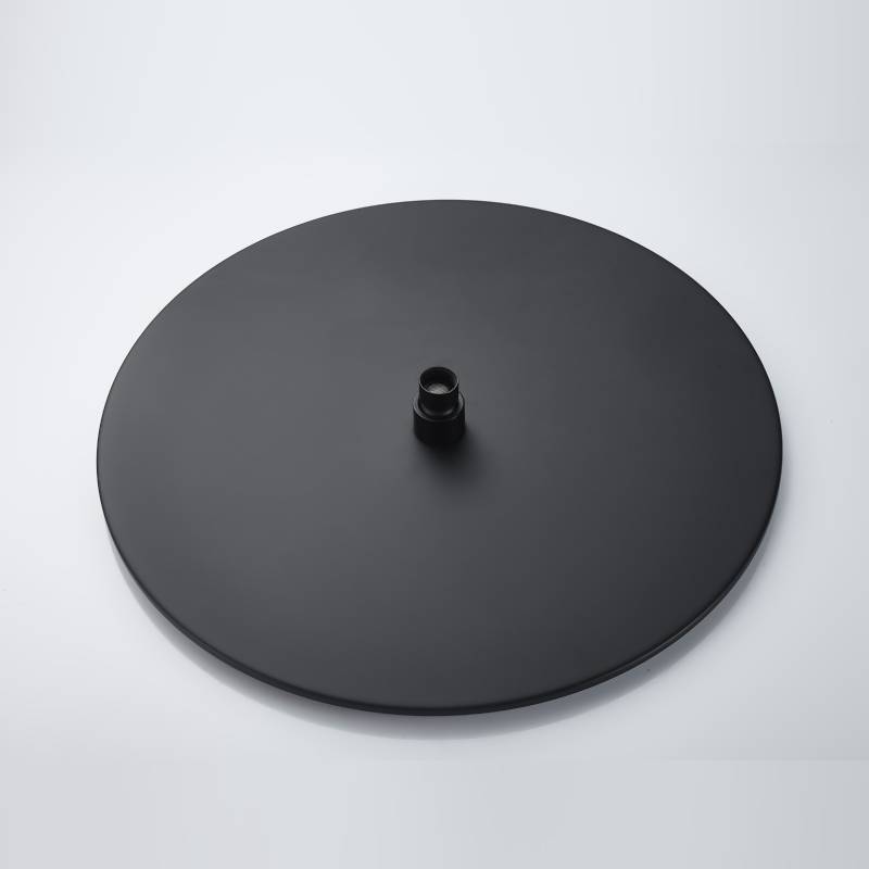 ronde vorm mat zwarte douchekop