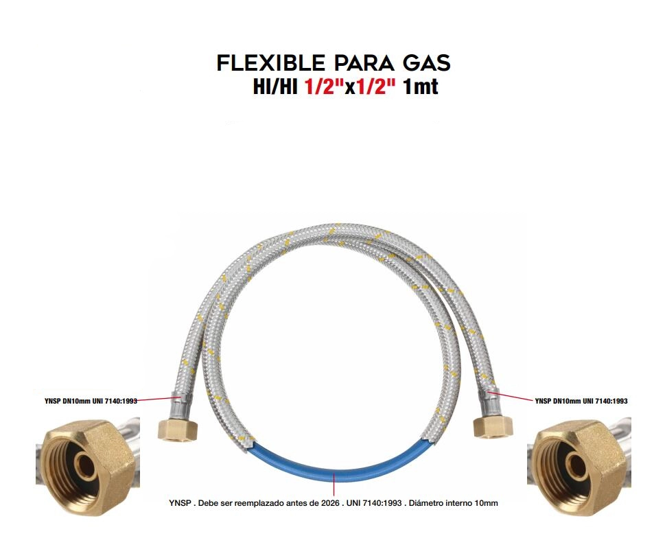 Connector flexibel paragas 1/2x1/2