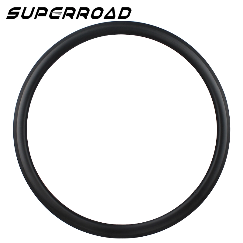 Superroad 700C asymmetrische 38 mm carbon racevelgen voor draadbanden