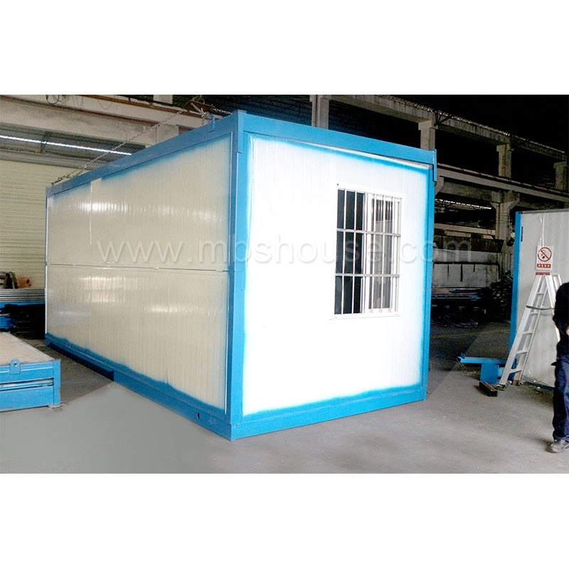 In de fabriek draagbaar, kant-en-klaar opvouwbaar containerhuis met stalen frame