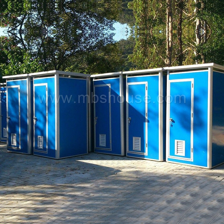 Geprefabriceerd dubbel toilet Positie draagbaar mobiel toilet voor buiten